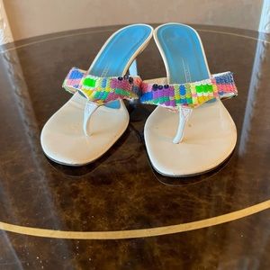 Zanotti Summer colorful sling backs